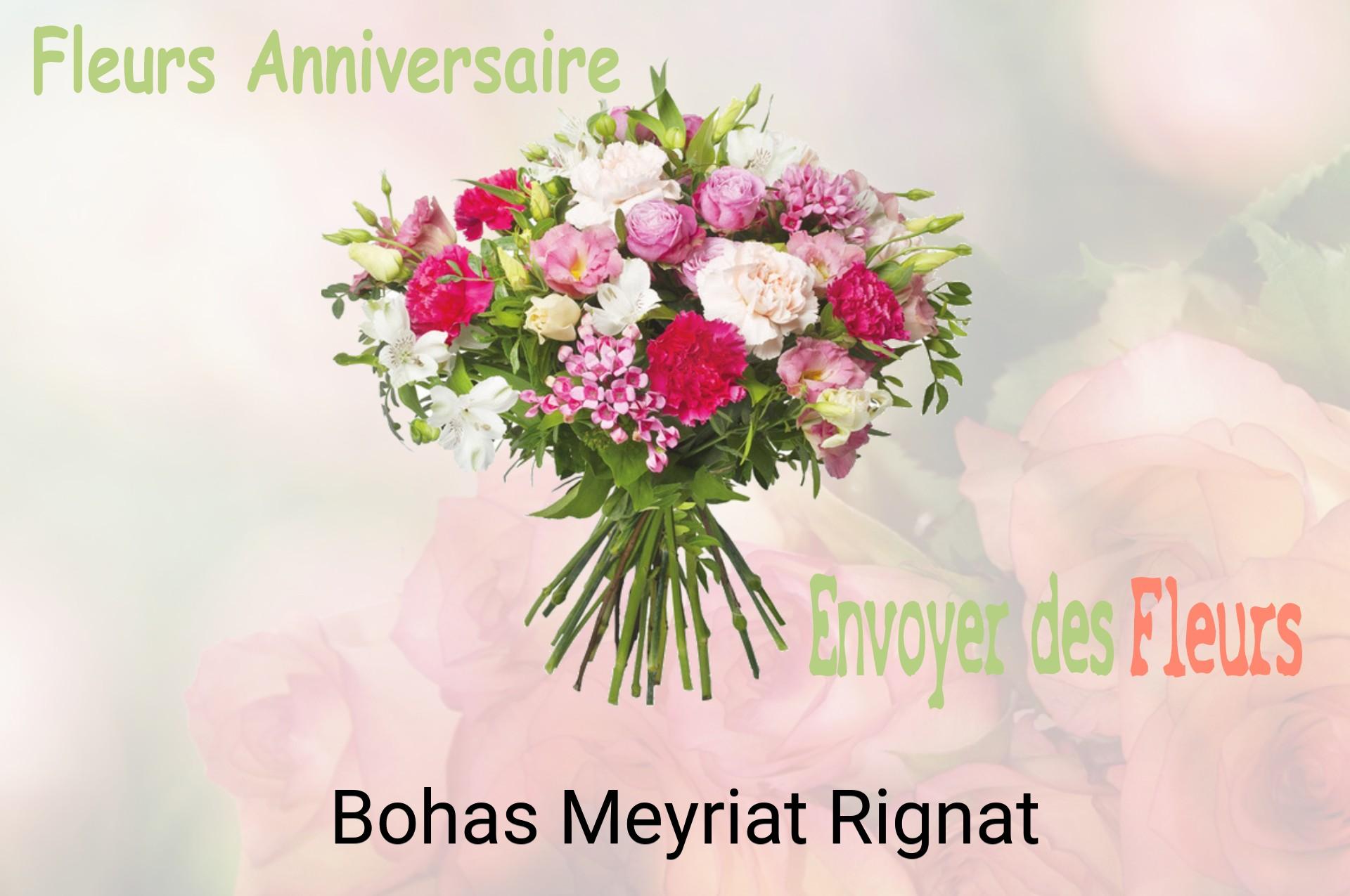 Bouquet de fleurs d’anniversaire livré à Bohas-Meyriat-Rignat